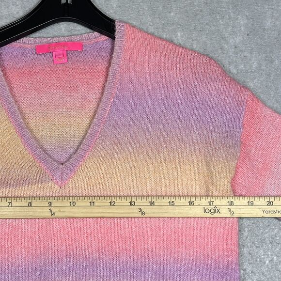 Lilly Pulitzer Chiya Sweater Women’s Small Yummy Melon Paradise $138 - Picture 5 of 10